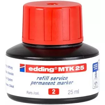 Tinta de recarga para marcador Edding MTK 25 vermelho 25 ml 1 unid.