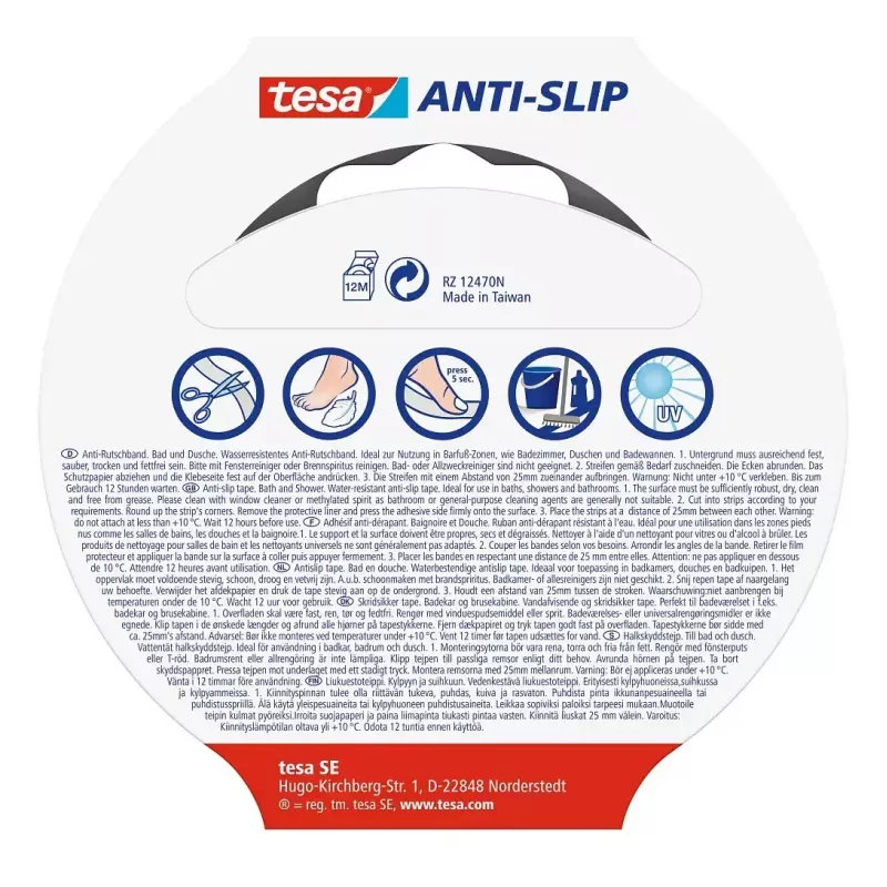 Faixas antiderrapantes para banheira TESA 55533-00000-11