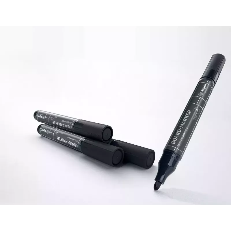 Marcador Sigel BA012 4 unid. preto