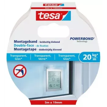 Fita de montagem Tesa 77741-00000 5 m transparente 19 mm