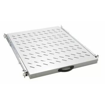 Prateleira deslizante EQUIP 19 polegadas, 1U, 800 mm de profundidade, cinzento claro