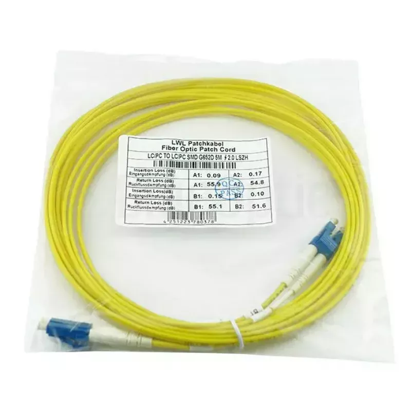 Cabo de fibra ótica BlueOptics CAB-SMF-LC-LC-7-BO 7,5 m G.657.A1 LC LC