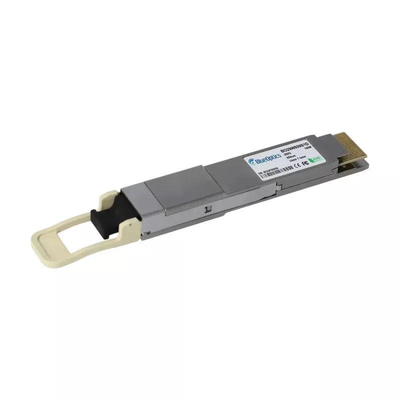Módulo transceptor de rede BlueOptics QSFP-DD-200G-SR8-AR-BO 200 Gbit/s QSFP-DD MTP/MPO 850 nm prateado