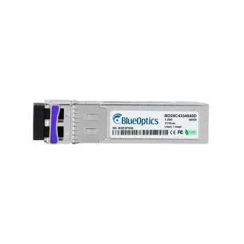 Transceptor SFP de fibra ótica BlueOptics BTI-SFP-GBDC40L-DD-49/31S-BO — 1250 Mbit/s, cSFP, caixa metálica, prateado
