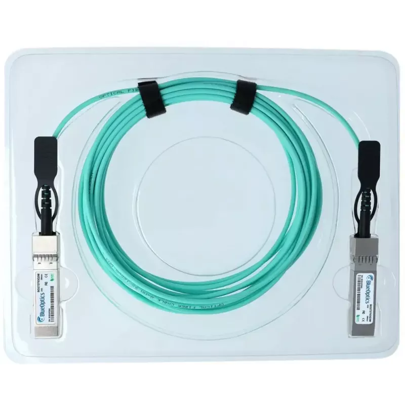 BlueOptics SFP28 cabo ótico ativo UACC-AOC-SFP28-25M-BO, 25 m, SFP28–SFP28, aqua