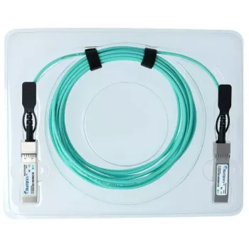 Cabo InfiniBand / fibra ótica BlueOptics SFP28 25 m, aqua, ficha-ficha