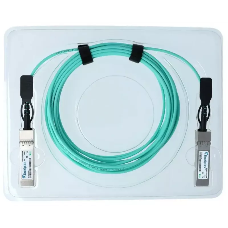 Cabo InfiniBand / fibra ótica BlueOptics SFP28 25 m, aqua, ficha-ficha