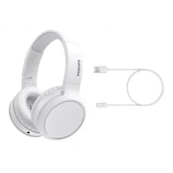 Philips 5000 Série TAH5205WT/00 auscultadores/headset sem fios de arco musical USB Type-C Bluetooth branco