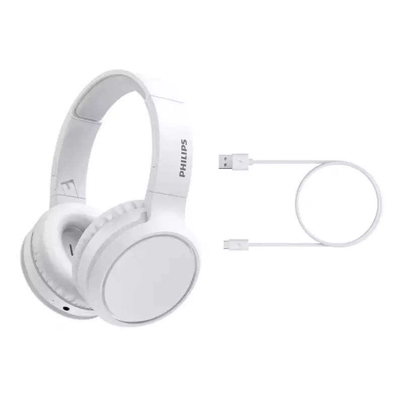 Philips 5000 Série TAH5205WT/00 auscultadores/headset sem fios de arco musical USB Type-C Bluetooth branco
