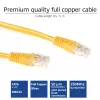 Cabo de patch ACT amarelo 1 metro U/UTP CAT6 com conectores RJ45
