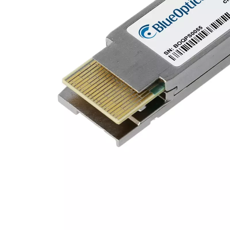 Módulo transceptor de rede BlueOptics BO29X854S1D-BO QSFP-DD fibra ótica 400000 Mbit/s prateado metal