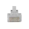 ACT RJ45 (8P/8C) conector modular macho para cabo redondo com condutores multifilares