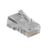 ACT RJ45 (8P/8C) conector modular macho para cabo redondo com condutores multifilares