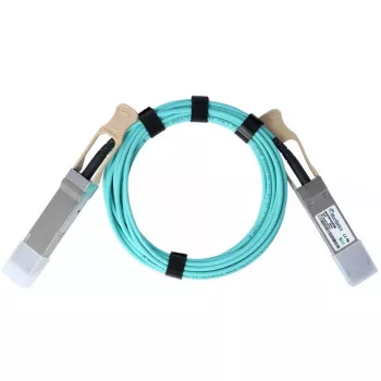 Cabo de fibra ótica InfiniBand BlueOptics QSFP56 para QSFP56 10 m laranja