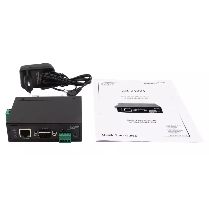Servidor série EXSYS EX-61001 RS-232/422/485 DC 12-48V