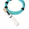 Cabo AOC de fibra ótica BlueOptics BO070703W10M-BO QSFP56–QSFP56, 10 m, ciano