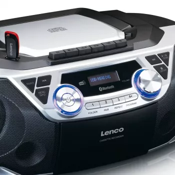Rádio portátil Lenco SCD-720SI sintonizador digital DAB FM altifalante de 2 vias