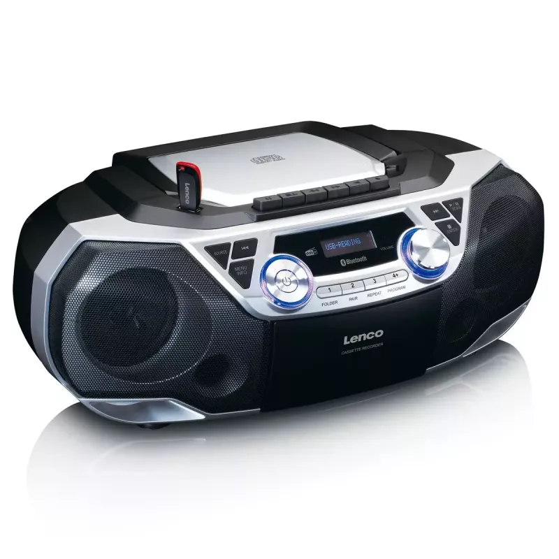 Rádio portátil Lenco SCD-720SI sintonizador digital DAB FM altifalante de 2 vias