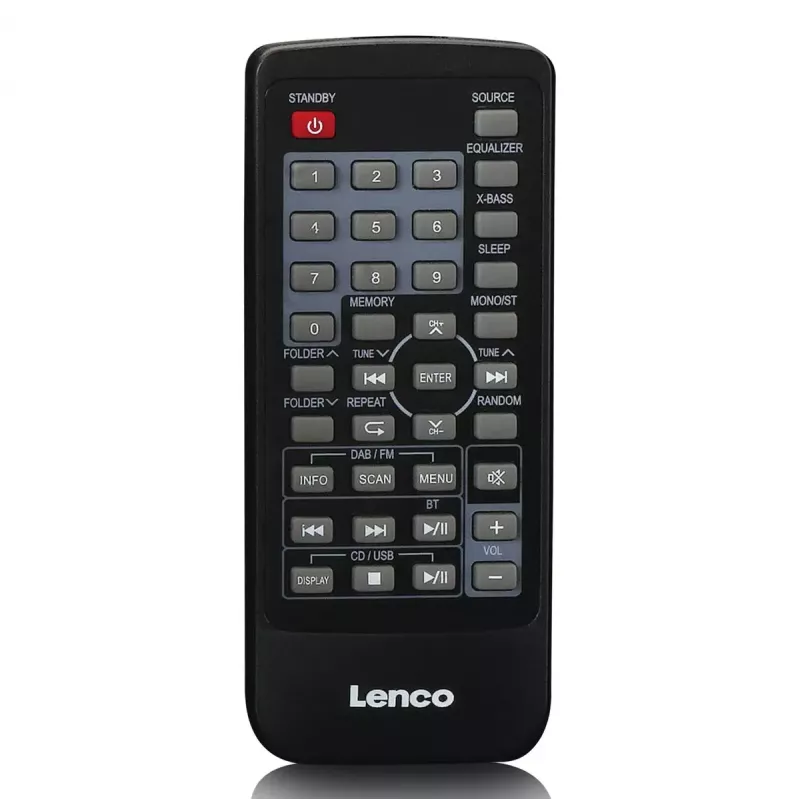 Rádio portátil Lenco SCD-720SI sintonizador digital DAB FM altifalante de 2 vias