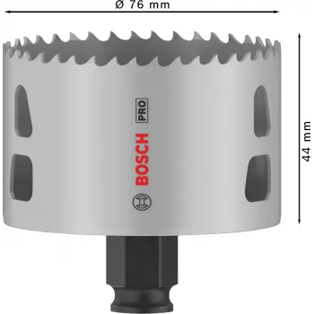 Serra copo Bosch PRO Multi Material PC Plus 44/76 mm broca individual