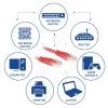 Cabo de rede U/UTP CAT6 com fichas RJ45 ACT vermelho 0,5 metros