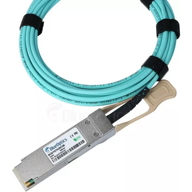 Cabo de fibra ótica InfiniBand BlueOptics QSFP56 para QSFP56, 5 m, laranja