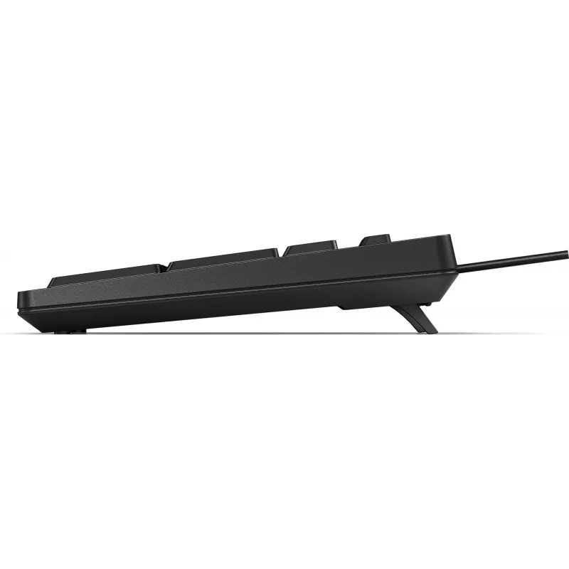 Teclado com fio HP 125 tamanho completo USB membrana QWERTY preto