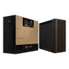 Caixa de PC ASUS ProArt PA602 Wood Edition Midi Tower — preto e madeira, suporta ATX/EATX, 2x200 mm à frente, 1x140 mm atrás