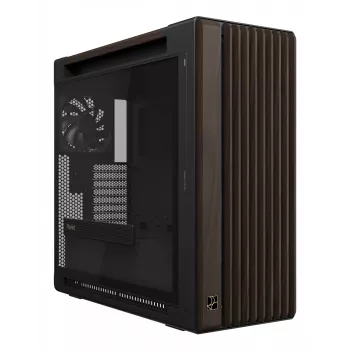 ASUS ProArt PA602 Wood Edition Modern preto - Painel de vidro temperado Midi Tower preto, madeira
