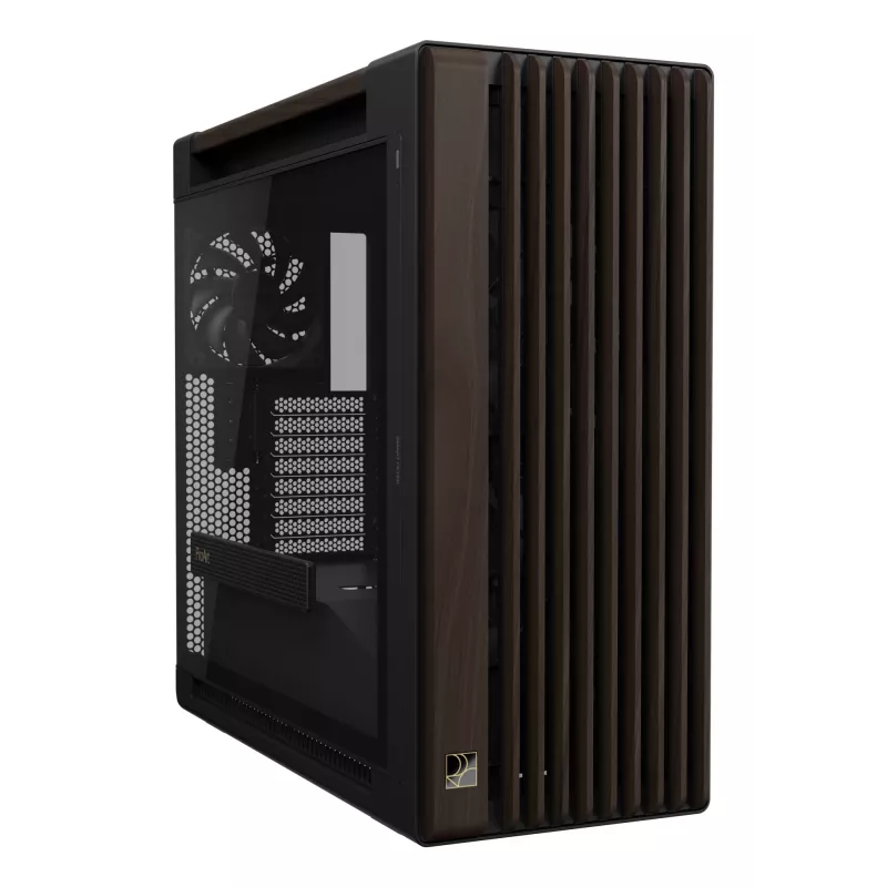 ASUS ProArt PA602 Wood Edition Modern preto - Painel de vidro temperado Midi Tower preto, madeira