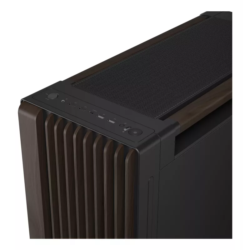 ASUS ProArt PA602 Wood Edition Modern preto - Painel de vidro temperado Midi Tower preto, madeira
