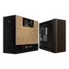 ASUS ProArt PA602 Wood Edition Modern preto - Painel de vidro temperado Midi Tower preto, madeira