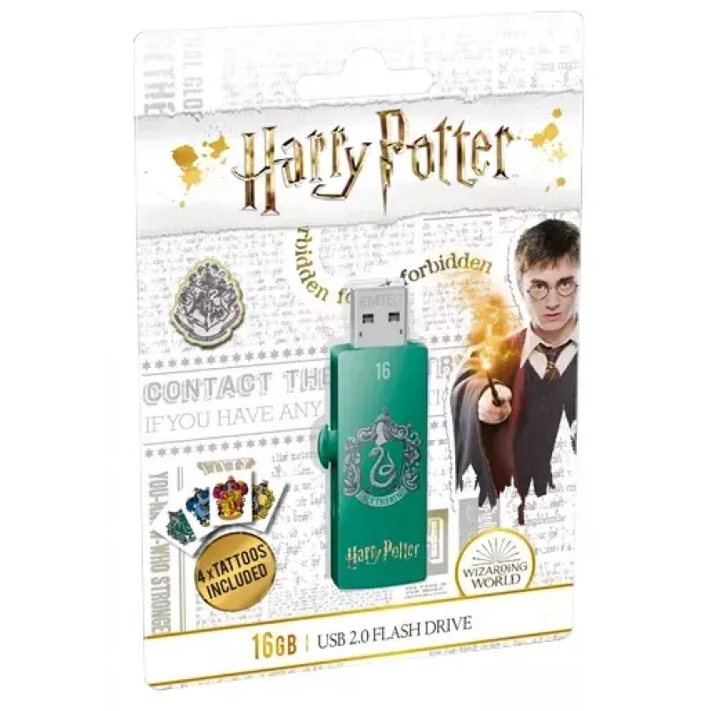Pen USB EMTEC M730 Slytherin 16 GB, USB Type-A 2.0, formato slide, verde
