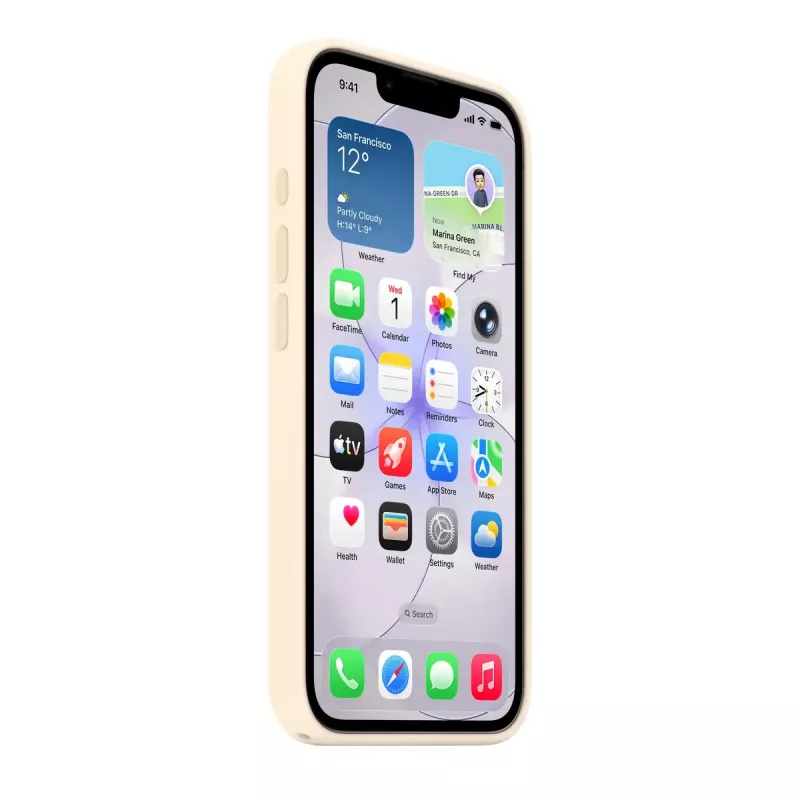 Capa de silicone com MagSafe para Apple iPhone 17e — Baunilha, para ecrãs de 6,1 polegadas (15,5 cm)
