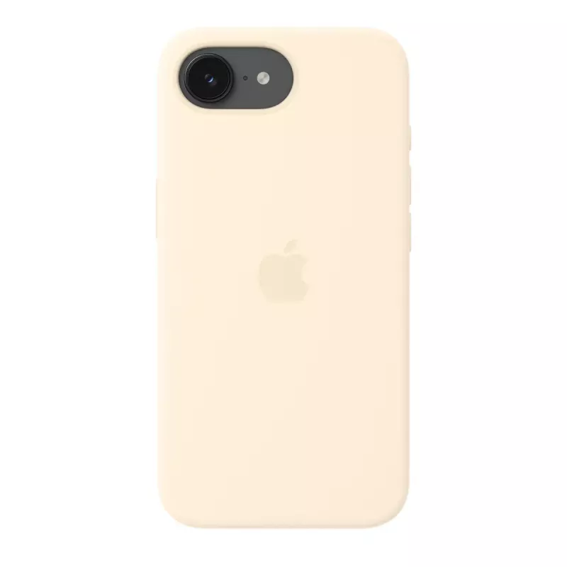 Capa de silicone com MagSafe para Apple iPhone 17e — Baunilha, para ecrãs de 6,1 polegadas (15,5 cm)