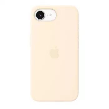 Capa de silicone com MagSafe para Apple iPhone 17e — Baunilha, para ecrãs de 6,1 polegadas (15,5 cm)