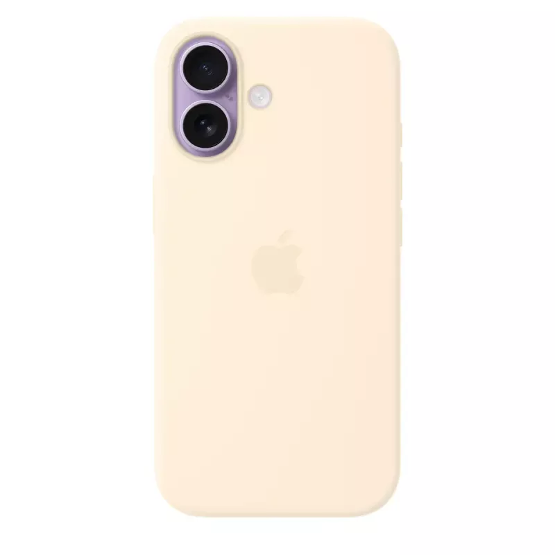 Capa de silicone com MagSafe para Apple iPhone 17 — Baunilha, capa para ecrã de 16 cm (6,3 polegadas)