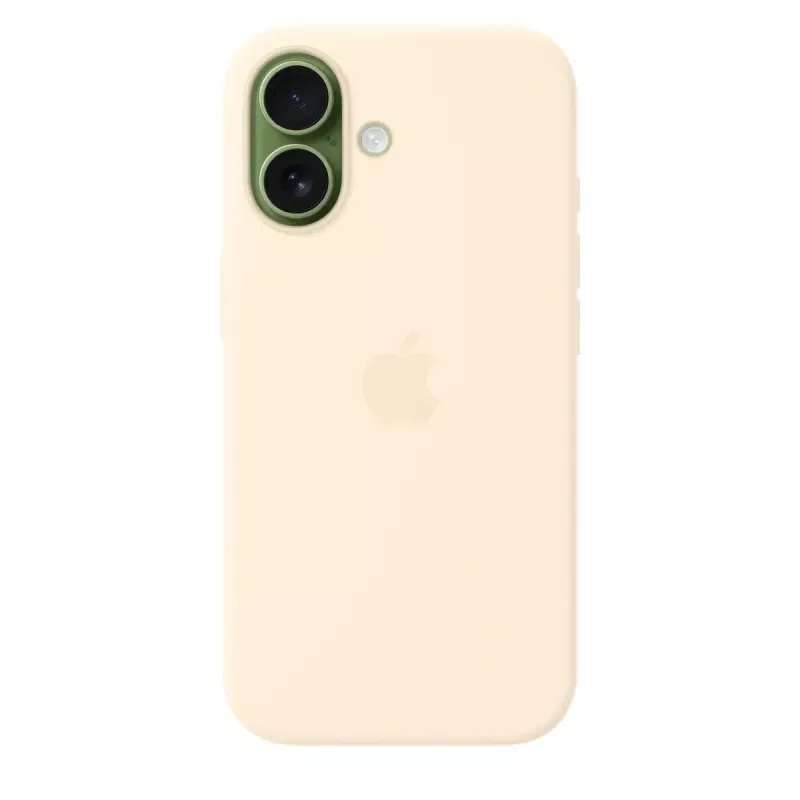 Capa de silicone com MagSafe para Apple iPhone 17 — Baunilha, capa para ecrã de 16 cm (6,3 polegadas)