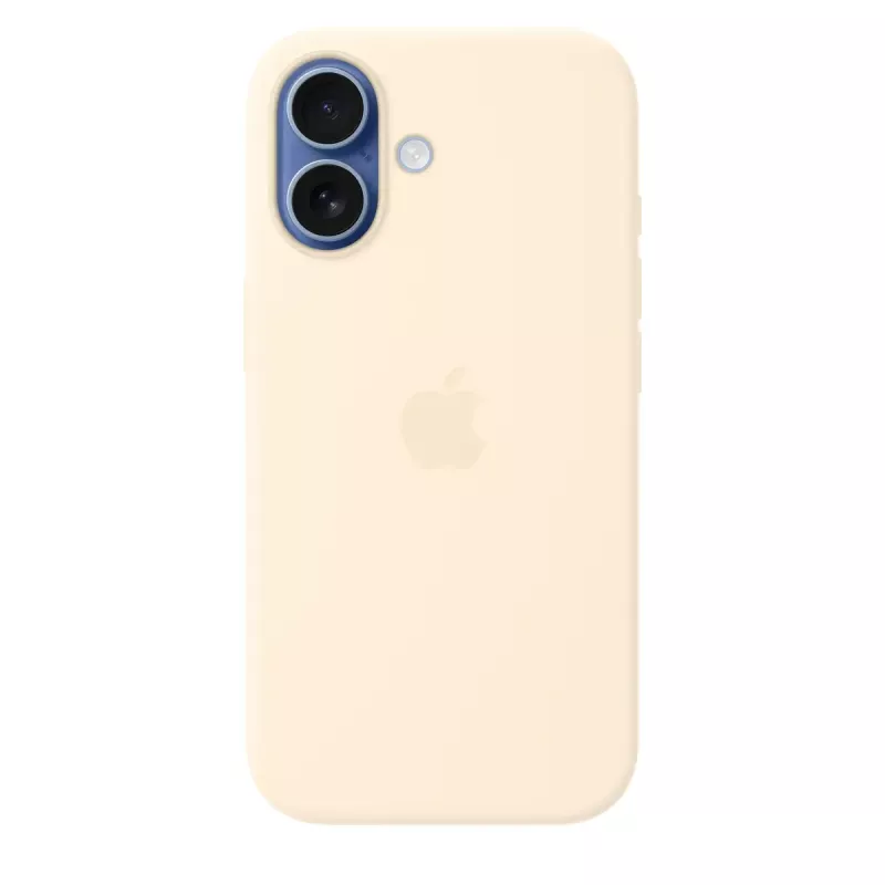 Capa de silicone com MagSafe para Apple iPhone 17 — Baunilha, capa para ecrã de 16 cm (6,3 polegadas)