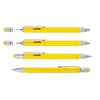 Conjunto de canetas técnicas TROIKA PIP20/YE Prateado Amarelo Preto