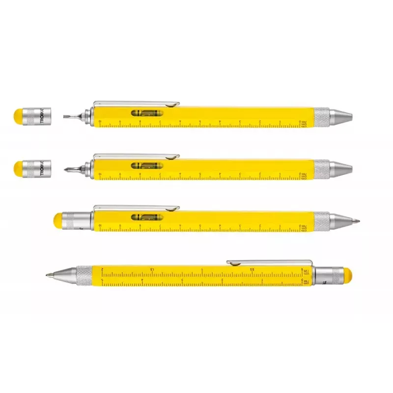 Conjunto de canetas técnicas TROIKA PIP20/YE Prateado Amarelo Preto