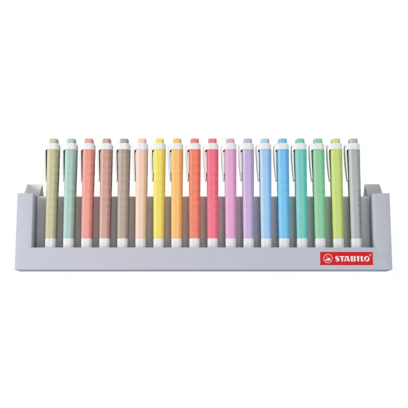 Marcador STABILO swing cool 18 unid. ponta cunha multicolor