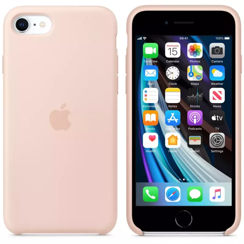 Capa Apple iPhone SE Silicone Case - Pink Sand
