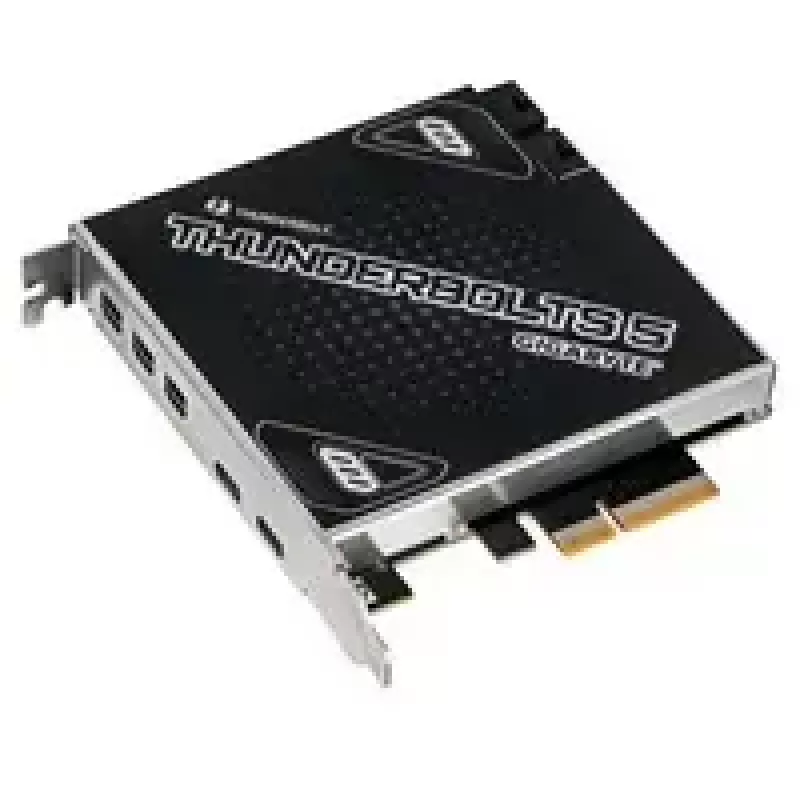 Placa de expansão GIGABYTE Thunderbolt 5 PCIe 4.0 x4 com 3 entradas Mini-DisplayPort
