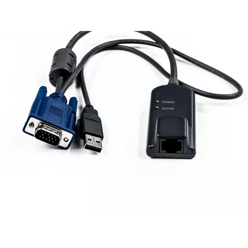 Vertiv Avocent MPUIQ-VMCHS cabo/interface/adaptador de género VGA (D-Sub) USB 2.0 preto, azul