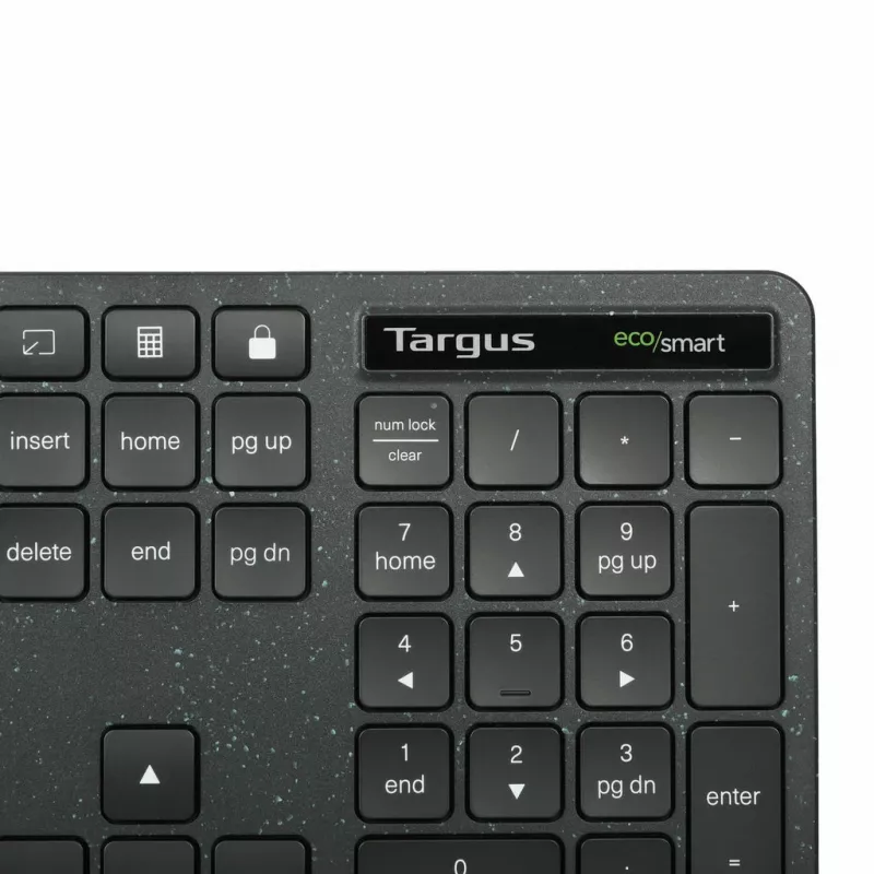 Targus EcoSmart AKB874UK teclado universal USB QWERTY inglês do Reino Unido preto