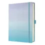 Caderno Sigel Jolie JB100 A5+ 100 folhas azul violeta