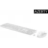 Conjunto de teclado e rato HP 650 Wireless Full-size Membrana Branco
