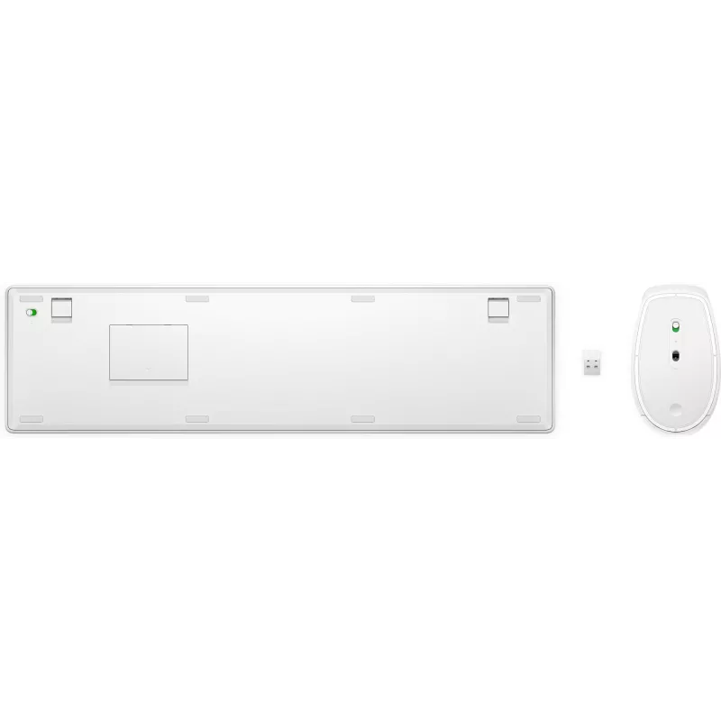 Conjunto de teclado e rato HP 650 Wireless Full-size Membrana Branco