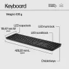 Conjunto de teclado e rato HP 650 Wireless Full-size Membrana Branco
